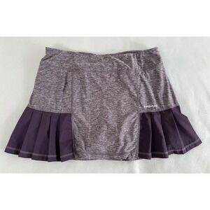 HEAD PURPLE/PLUM PLEATED HEM TENNIS Golf,‎ Fitness SKORT Zip Pocket SIZE Large